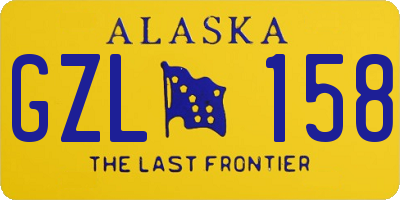 AK license plate GZL158