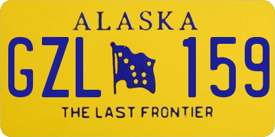 AK license plate GZL159