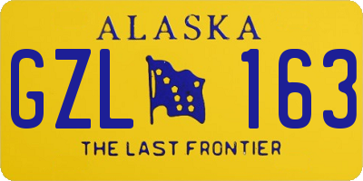 AK license plate GZL163