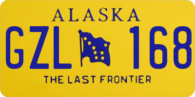 AK license plate GZL168