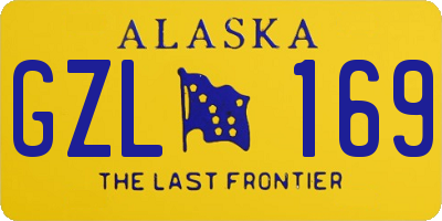 AK license plate GZL169