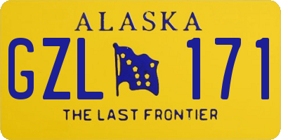 AK license plate GZL171