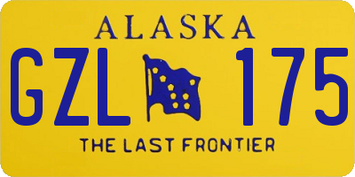 AK license plate GZL175