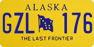 AK license plate GZL176