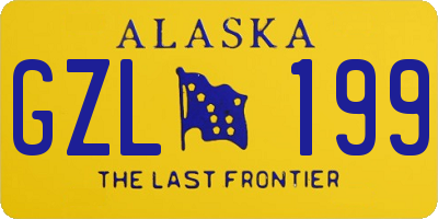 AK license plate GZL199