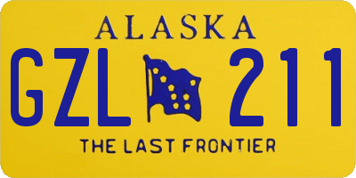 AK license plate GZL211