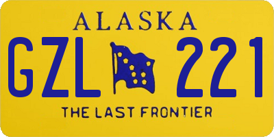 AK license plate GZL221
