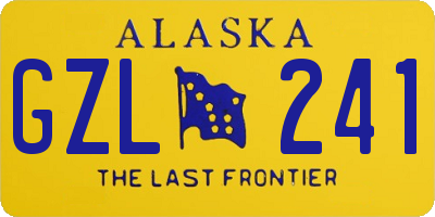 AK license plate GZL241