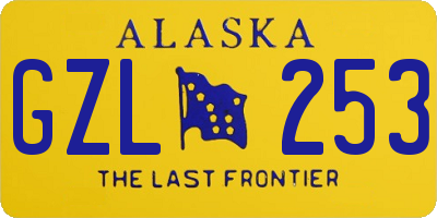 AK license plate GZL253