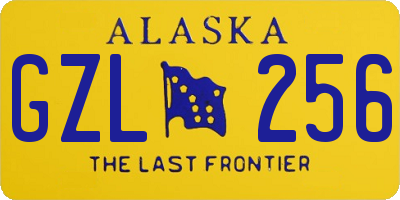 AK license plate GZL256