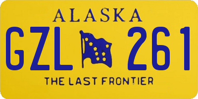 AK license plate GZL261