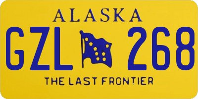 AK license plate GZL268