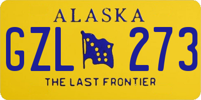 AK license plate GZL273
