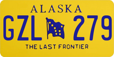 AK license plate GZL279