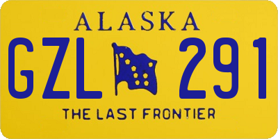 AK license plate GZL291