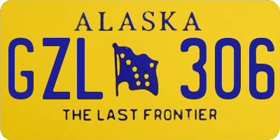 AK license plate GZL306