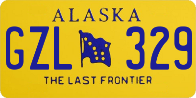AK license plate GZL329