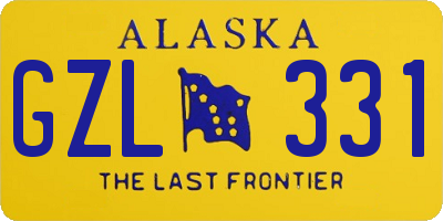 AK license plate GZL331
