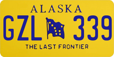 AK license plate GZL339