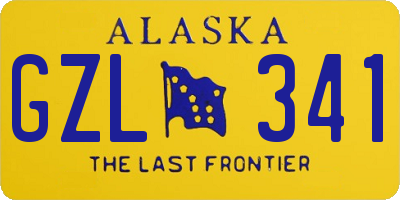 AK license plate GZL341