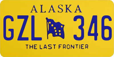 AK license plate GZL346