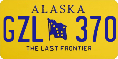 AK license plate GZL370