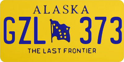 AK license plate GZL373