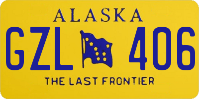 AK license plate GZL406