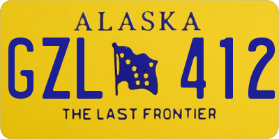 AK license plate GZL412