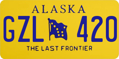 AK license plate GZL420