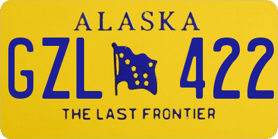 AK license plate GZL422