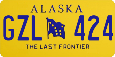 AK license plate GZL424