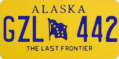 AK license plate GZL442