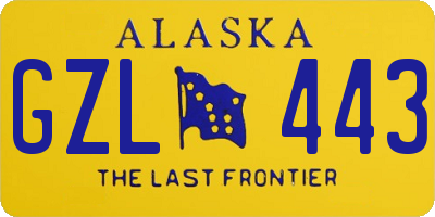 AK license plate GZL443