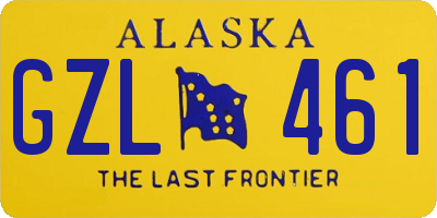 AK license plate GZL461