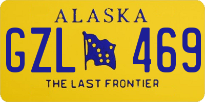 AK license plate GZL469