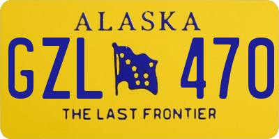 AK license plate GZL470