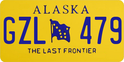 AK license plate GZL479