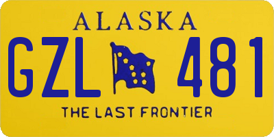 AK license plate GZL481