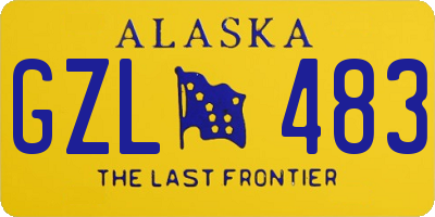 AK license plate GZL483