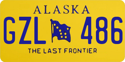 AK license plate GZL486