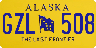 AK license plate GZL508