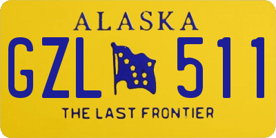AK license plate GZL511