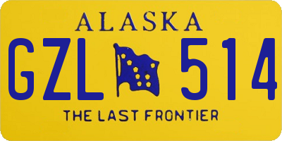 AK license plate GZL514