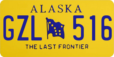 AK license plate GZL516