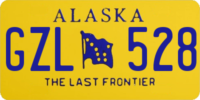 AK license plate GZL528