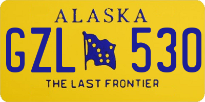 AK license plate GZL530