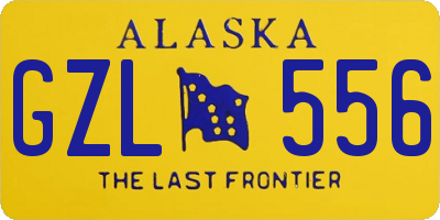 AK license plate GZL556