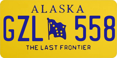 AK license plate GZL558