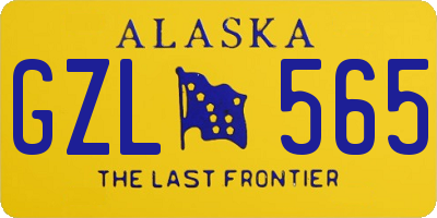 AK license plate GZL565